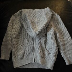 GAP Kids Gray Textured Hoodie